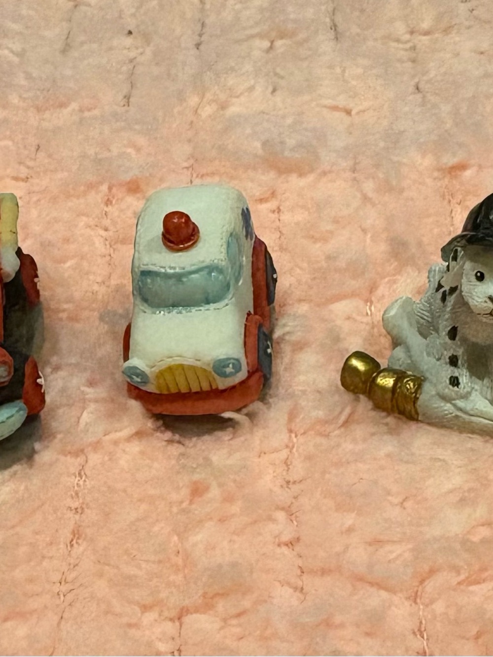 Vantage 1998 Stamp ENESCO mini fire rescue figurine set.